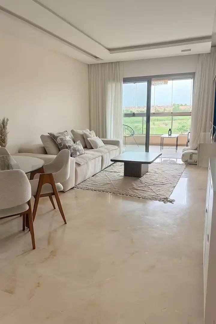 Élégant appartement F3 meublé à Prestigia - Vue imprenable sur le Golf et la piscine — Boulevard Mohamed VI, Marrakech — Photo 3
