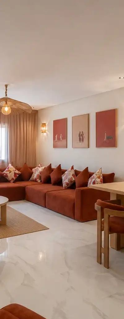 Appartement F3 meublé haut standing à louer — Victor Hugo, Marrakech — Photo 3