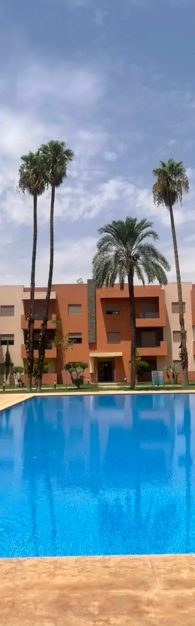 À louer : Appartement 2 chambres et salon vide à Targa avec piscine — Targa, Marrakech — Photo 5