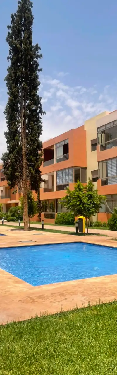À louer : Appartement 3 chambres et salon vide à Targa avec piscine — Targa, Marrakech — Photo 5