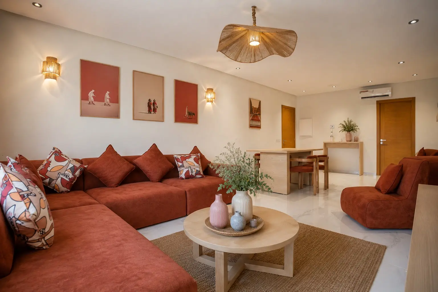 Appartement F3 meublé haut standing à louer — Victor Hugo, Marrakech — Photo 2